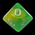 TDSO Duel Green & Yellow With White D10 Dice