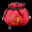 Dragon Hoard Dice Bag - RED DRAGON with 7 Compartments MASSIVE