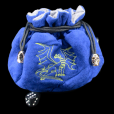 Dragon Hoard Dice Bag - BLUE DRAGON with 7 Compartments MASSIVE