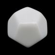 TDSO Opaque Blank White D12 Dice