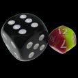 TDSO Duel Pink & Yellow MINI 10mm D12 Dice
