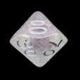 TDSO Encapsulated Glitter Flower Purple Percentile Dice