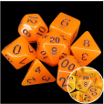 TDSO Frost Fire Glow in the Dark 7 Dice Polyset