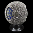 TDSO Gemstone Dice Spinner Antique Silver & Lapis Lazuli