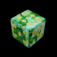 TDSO Imperial Stone Green with Engraved Numbers 16mm Precious Gem D6 Spot Dice