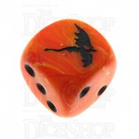 Chessex Vortex Orange TheDiceShop Dragon D6 Spot Dice
