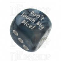 Chessex Lustrous Slate Don't Touch My Dice! Logo D6 Spot Dice