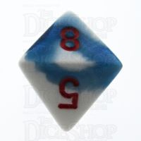 Chessex Gemini Astral Blue & White D8 Dice