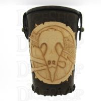 QD Shaman Brown Leather Dice Cup