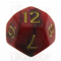 TDSO Duel Black & Red With Gold D12 Dice - Discontinued