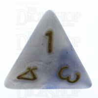 TDSO Duel Blue & White D4 Dice - Discontinued