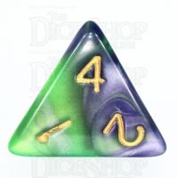 TDSO Duel Blue & Green D4 Dice