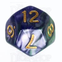 TDSO Duel Blue & Green D12 Dice