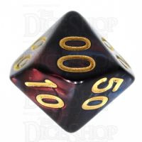 TDSO Duel Red & Blue Percentile Dice