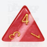 TDSO Layer Red Snow D4 Dice