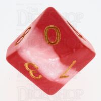TDSO Layer Red Snow D10 Dice