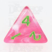 TDSO Duel Pink & White with Green D4 Dice - Discontinued