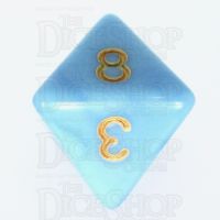TDSO Duel Blue & Light Blue D8 Dice - Discontinued