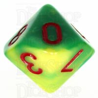 TDSO Duel Green & Yellow With Red D10 Dice - Discontinued