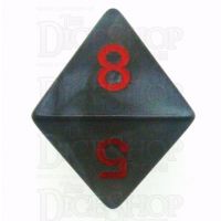 Chessex Velvet Black & Red D8 Dice