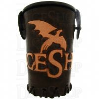 QD TheDiceShopOnline Brown Leather Dice Cup