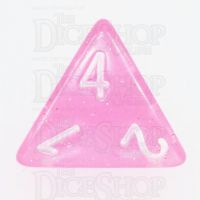 TDSO Galaxy Glitter Princess Pink D4 Dice