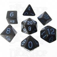 Role 4 Initiative Opaque Grey & Blue 7 Dice Polyset