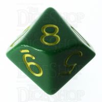 Role 4 Initiative Opaque Green & Gold D10 Dice