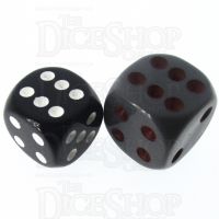 Role 4 Initiative Opaque Grey & Red 18mm D6 Spot Dice