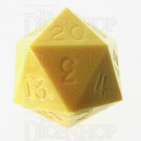 GameScience Opaque Canary Yellow D20 Dice