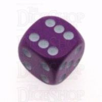 D&G Opaque Purple 16mm D6 Spot Dice