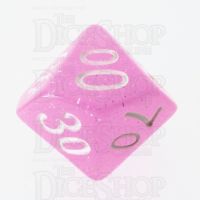 TDSO Translucent Glitter Baby Pink Percentile Dice