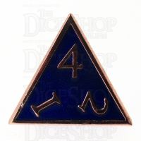 TDSO Metal Script Copper & Blue & D4 Dice