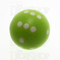 Koplow Opaque Lime Round 22mm D6 Spot Dice