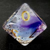 TDSO Particles Swirl Violet Sulfer D10 Dice