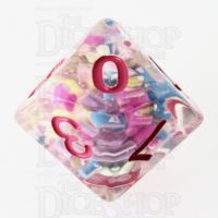 TDSO Sprinkles Multi With Pink D10 Dice