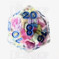 TDSO Sprinkles Multi With Blue D20 Dice