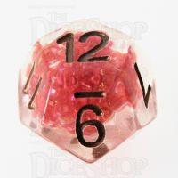 TDSO Sprinkles Beads Red D12 Dice