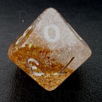 TDSO Particles Gold & Silver D10 Dice