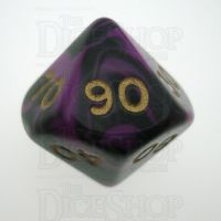 D&G Oblivion Purple & Black Percentile Dice