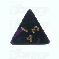 D&G Oblivion Purple & Black D4 Dice