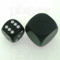D&G Opaque Blank Black JUMBO 22mm D6 Dice