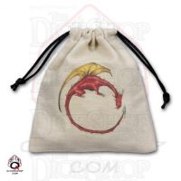 Q Workshop Dragon Colour Print Neutral Dice Bag