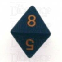 Chessex Opaque Dusty Blue & Gold D8 Dice