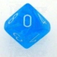 Chessex Cirrus Light Blue D10 Dice - Discontinued