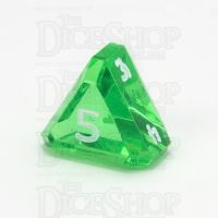 GameScience Gem Emerald & White Ink D5 Dice