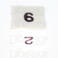 GameScience Opaque Seashell & Black Ink D6 Dice
