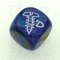 Chessex Lustrous Purple SCREWED Logo D6 Spot Dice