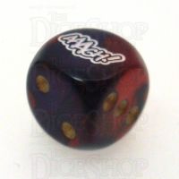 Chessex Gemini Purple & Red AAAGH Logo D6 Spot Dice