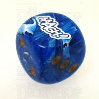 Chessex Vortex Blue AAAGH Logo D6 Spot Dice